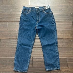 Abercrombie ankle straight jeans ultra high ride size 29 short curve love.